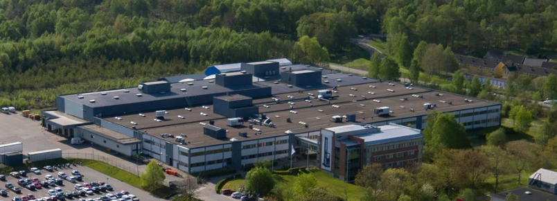 Mitsubishi Logisnext Europe Fabriken i Mölnlycke